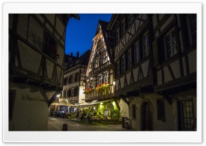 Restaurant in Strasbourg Ultra HD Wallpaper for 4K UHD Widescreen desktop, tablet & smartphone