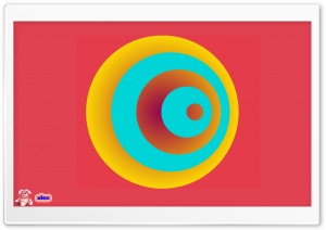 Retro Circles 4K UHD Wallpaper for Widescreen and UltraWide Desktop, UltraHD TV, Smartphone, Tablet