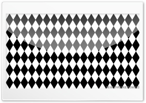 Rhombus Black and White Ultra HD Wallpaper for 4K UHD Widescreen desktop, tablet & smartphone