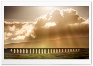 Ribblehead Viaduct Landscape, Yorkshire, England, United Kingdom Ultra HD Wallpaper for 4K UHD Widescreen desktop, tablet & smartphone