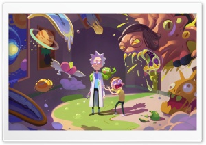 Rick and Morty Art 4K UHD Wallpaper for Widescreen and UltraWide Desktop, UltraHD TV, Smartphone, Tablet