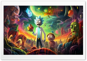Rick and Morty Fan Art Ultra HD Wallpaper for 4K UHD Widescreen desktop, tablet & smartphone