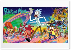 Rick and Morty Monsters Ultra HD Wallpaper for 4K UHD Widescreen Desktop, Lockscreen, Screensaver, TV, Tablet, Smartphone