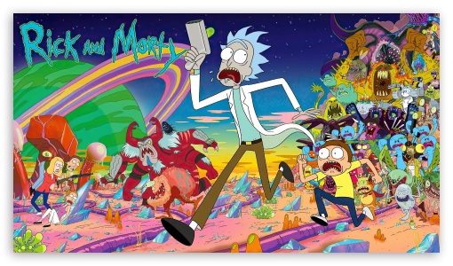 Rick and Morty Monsters UltraHD Wallpaper for UHD 16:9 ; HD 16:9 ;