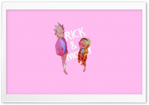 Rick and Morty Pink Ultra HD Wallpaper for 4K UHD Widescreen Desktop, Lockscreen, Screensaver, TV, Tablet, Smartphone