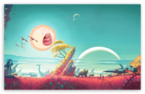 Rick and Morty Screaming Sun Planet UltraHD Wallpaper for UHD 16:9 ; HD 16:9 ; UltraWide 21:9 24:10 ; Widescreen 16:10 5:3 ; Fullscreen 4:3 5:4 3:2 ; Tablet 1:1 ; Mobile 9:16 9:19.5 9:20 9:21 9:22 10:16 2:3 3:5 3:4 ; Dual 4:3 5:4 ;
