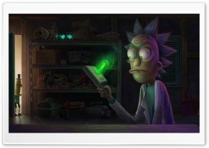 Rick's Portal Gun, Rick and Morty 4K UHD Wallpaper for Widescreen and UltraWide Desktop, UltraHD TV, Smartphone, Tablet
