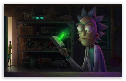 Rick's Portal Gun, Rick and Morty UltraHD Wallpaper for UHD 16:9 ; HD 16:9 ; UltraWide 21:9 24:10 ; Widescreen 16:10 5:3 ; Fullscreen 4:3 5:4 3:2 ; Tablet 1:1 ;