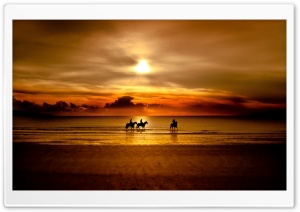 Riders On The Beach Ultra HD Wallpaper for 4K UHD Widescreen desktop, tablet & smartphone
