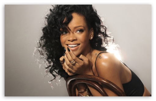 Desktop Wallpaper Singer, Rihanna, Curly Hair Style, Hd Image, Picture,  Background, Incykv