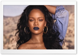 Rihanna Black Lips Ultra HD Wallpaper for 4K UHD Widescreen desktop, tablet & smartphone