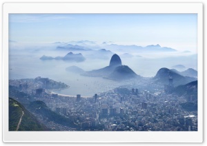 Rio de Janeiro Top View 4K UHD Wallpaper for Widescreen and UltraWide Desktop, UltraHD TV, Smartphone, Tablet