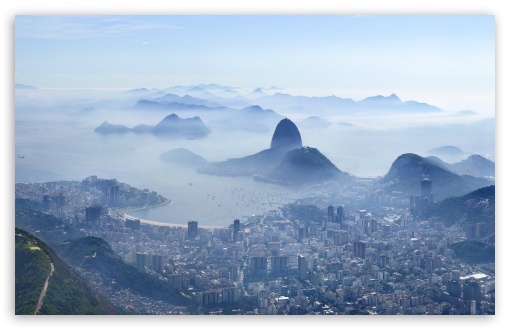 Rio de Janeiro Top View UltraHD Wallpaper for Widescreen 16:10 ;