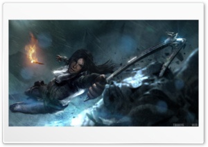 Rise Of The Tomb Raider Lara Croft Climbing Axe Ultra HD Wallpaper for 4K UHD Widescreen desktop, tablet & smartphone