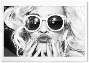 Rita Ora Black and White Ultra HD Wallpaper for 4K UHD Widescreen desktop, tablet & smartphone