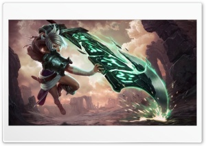 Riven League of Legends 4K UHD Wallpaper for Widescreen and UltraWide Desktop, UltraHD TV, Smartphone, Tablet