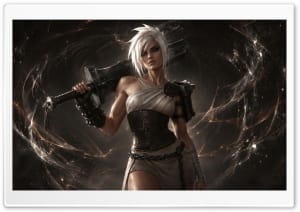 Riven League of Legends 4K UHD Wallpaper for Widescreen and UltraWide Desktop, UltraHD TV, Smartphone, Tablet