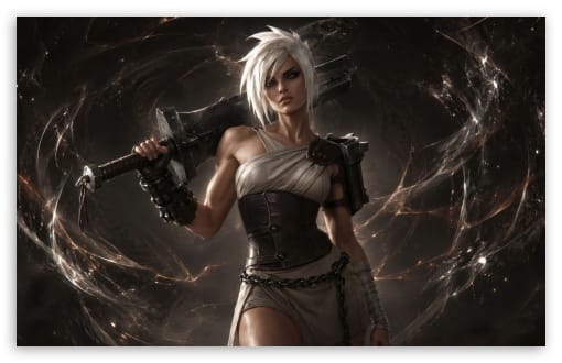 Riven League of Legends UltraHD Wallpaper for UHD 16:9 ; HD 16:9 ; UltraWide 21:9 24:10 32:9 32:10 ; Widescreen 16:10 ; Tablet 1:1 ; Mobile 9:16 9:19.5 9:20 ; Dual 16:10 16:9 ;
