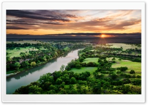 River Aerial View Ultra HD Wallpaper for 4K UHD Widescreen desktop, tablet & smartphone