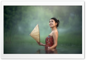 River Bathing In Asia Ultra HD Wallpaper for 4K UHD Widescreen desktop, tablet & smartphone
