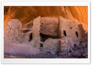 River House Ruin Near Bluff, Utah 4K UHD Wallpaper for Widescreen and UltraWide Desktop, UltraHD TV, Smartphone, Tablet