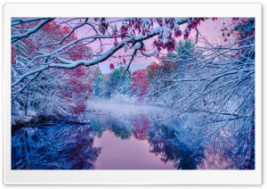River Mist, Autumn - Winter Nature Ultra HD Wallpaper for 4K UHD Widescreen desktop, tablet & smartphone