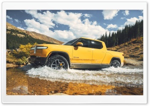 Rivian R1T Electric Truck 4K UHD Wallpaper for Widescreen and UltraWide Desktop, UltraHD TV, Smartphone, Tablet