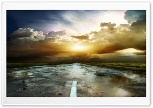 Road After Rain Ultra HD Wallpaper for 4K UHD Widescreen desktop, tablet & smartphone