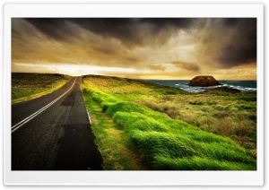Road By The Sea Ultra HD Wallpaper for 4K UHD Widescreen desktop, tablet & smartphone