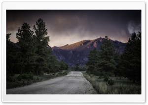 Road To The Mountains, Dark Sky Ultra HD Wallpaper for 4K UHD Widescreen desktop, tablet & smartphone