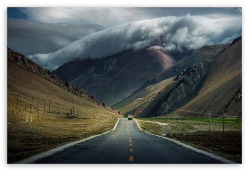 Road to Tibet UltraHD Wallpaper for Mobile 3:2 - DVGA HVGA HQVGA ( Apple PowerBook G4 iPhone 4 3G 3GS iPod Touch ) ;