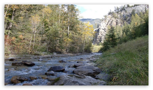 Roadside River in Canada UltraHD Wallpaper for HD 16:9 ;