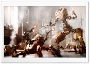 Robots War Ultra HD Wallpaper for 4K UHD Widescreen desktop, tablet & smartphone