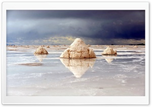 Rocks Reflecting In The Water Ultra HD Wallpaper for 4K UHD Widescreen desktop, tablet & smartphone