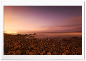 Rocky Beach, Evening Ultra HD Wallpaper for 4K UHD Widescreen desktop, tablet & smartphone