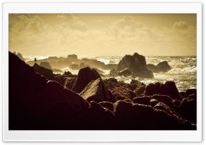 Rocky Sea Shore Ultra HD Wallpaper for 4K UHD Widescreen desktop, tablet & smartphone