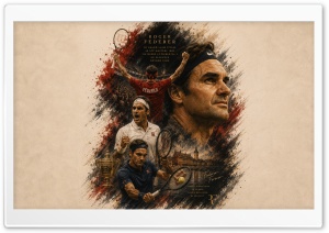Roger Federer 4K UHD Wallpaper for Widescreen and UltraWide Desktop, UltraHD TV, Smartphone, Tablet