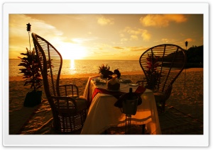 Romantic Dinner Arrangement Ultra HD Wallpaper for 4K UHD Widescreen desktop, tablet & smartphone