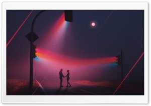 Romantic Night Scene Ultra HD Wallpaper for 4K UHD Widescreen desktop, tablet & smartphone