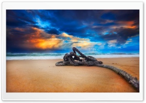 Rope On Beach Ultra HD Wallpaper for 4K UHD Widescreen desktop, tablet & smartphone