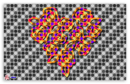 Rose Heart Love UltraHD Wallpaper for Widescreen 16:10 ;