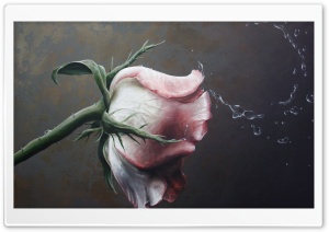Rose Painting Ultra HD Wallpaper for 4K UHD Widescreen desktop, tablet & smartphone