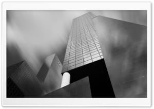 Rotterdam Building Black and White 4K UHD Wallpaper for Widescreen and UltraWide Desktop, UltraHD TV, Smartphone, Tablet