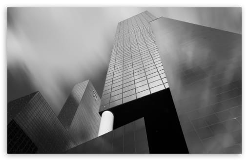 Rotterdam Building Black and White UltraHD Wallpaper for UHD 16:9 ; HD 16:9 ; UltraWide 21:9 24:10 ; Widescreen 16:10 ; Fullscreen 3:2 ; Tablet 1:1 ;