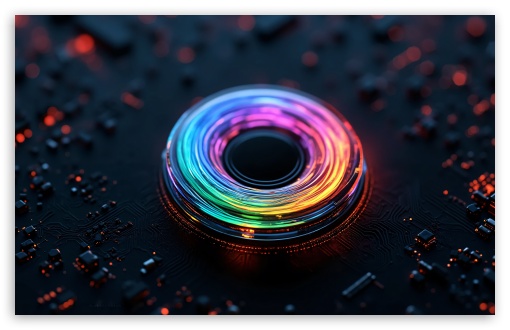 Round Rainbow 3D Sign UltraHD Wallpaper for Widescreen 16:10 ;