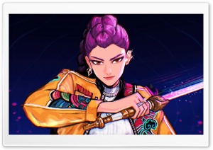 Rumi KPop Demon Hunters 4K UHD Wallpaper for Widescreen and UltraWide Desktop, UltraHD TV, Smartphone, Tablet