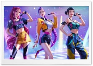 Rumi Mira Zoey   KPop Demon Hunters 4K UHD Wallpaper for Widescreen and UltraWide Desktop, UltraHD TV, Smartphone, Tablet