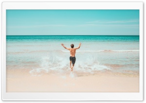 Running Into Water Ultra HD Wallpaper for 4K UHD Widescreen desktop, tablet & smartphone