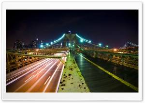 Rush Hour, Brooklyn Bridge, New York City Ultra HD Wallpaper for 4K UHD Widescreen desktop, tablet & smartphone