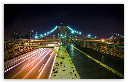 Rush Hour, Brooklyn Bridge, New York City UltraHD Wallpaper for HD 16:9 ; Widescreen 16:10 5:3 ; Fullscreen 4:3 5:4 3:2 ; Tablet 1:1 ;